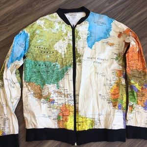 World Map Jacket for sale!!